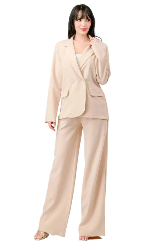 Luxe Blazer and Pants Set for a Stylish Semi Formal Look