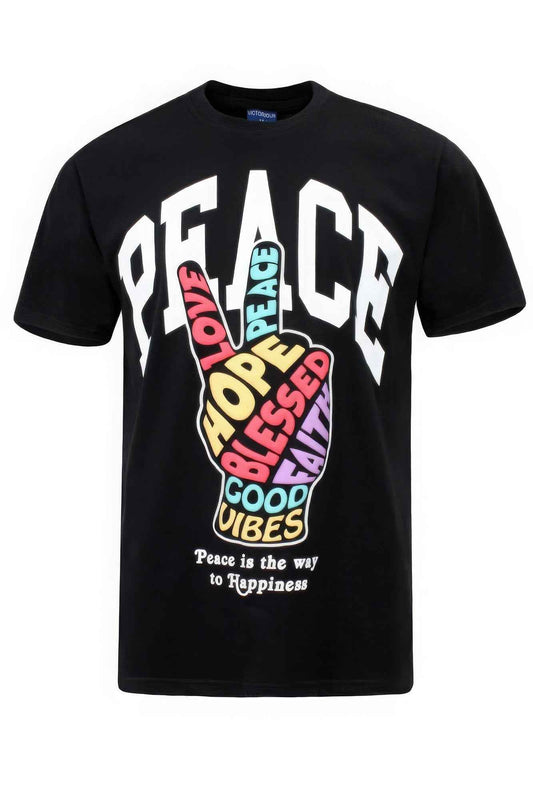 Peace Hand Sign T-shirt - Spread Love and Positivity
