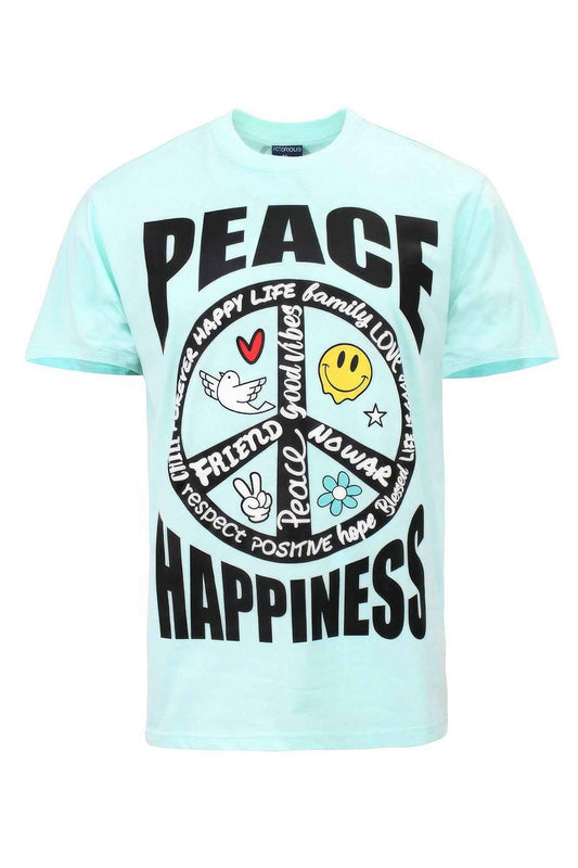 Peace Happiness T-shirts for a Joyful Life