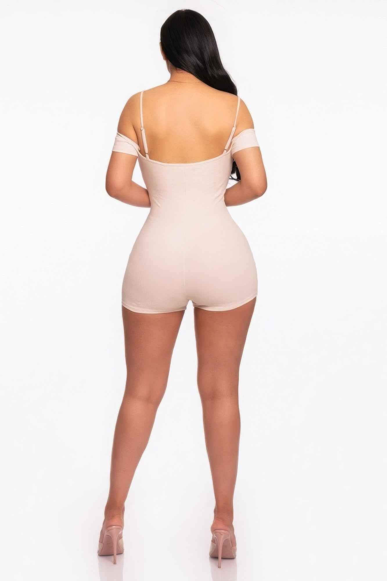 Infinity Off-shoulder Knitted Rompers - Stylish and Comfortable Off-shoulder Knitted Rompers