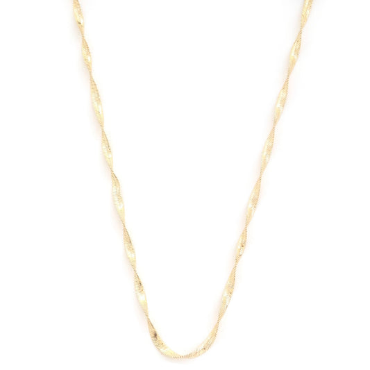 Twisted Metal Necklace | Snake Link Necklace | Nova Store