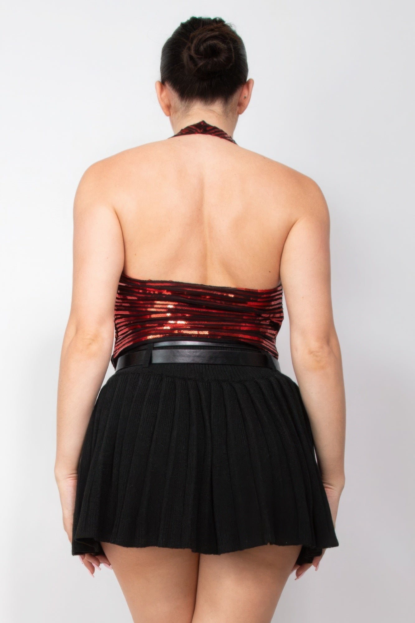 Surplice Halter Sequin Top - Nova Store