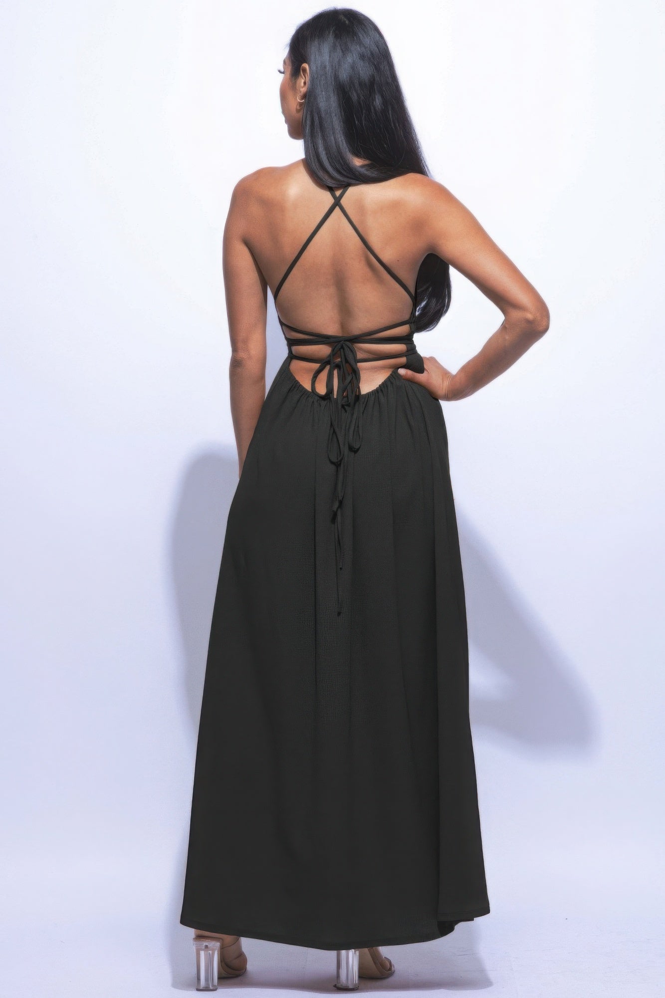 Side Slit Maxi Dress - Nova Store