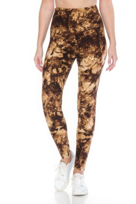Yoga Wide Band Buttery Soft Print Leggings - Nova Store