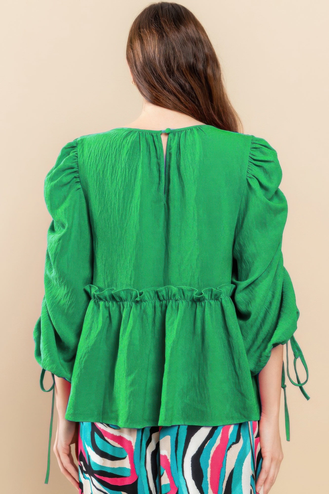 Round Neckline Babydoll Top - Nova Store