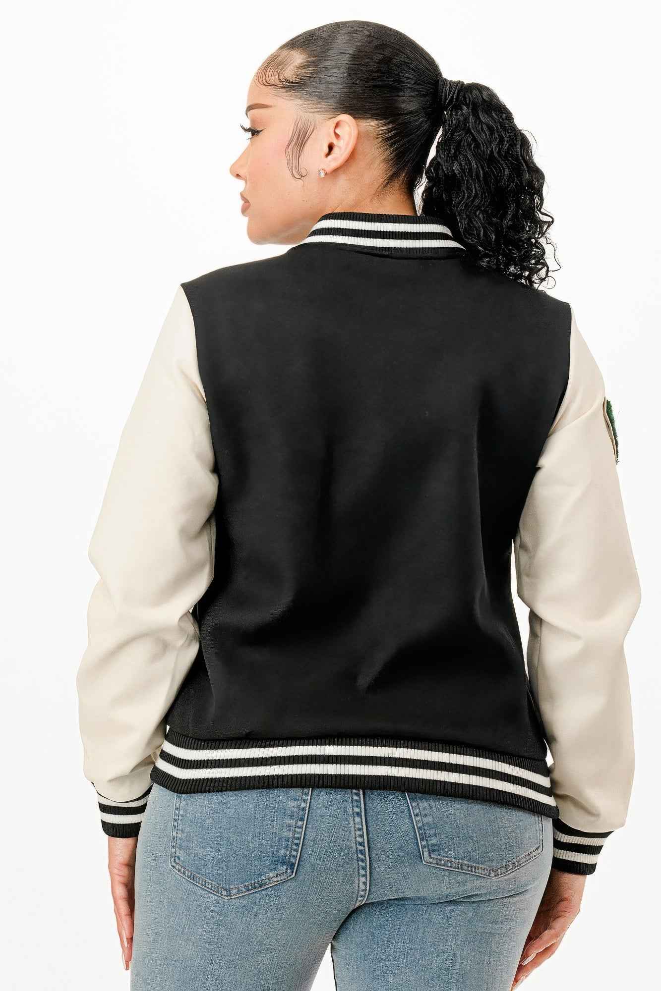Patch Varsity Bomber Jacket