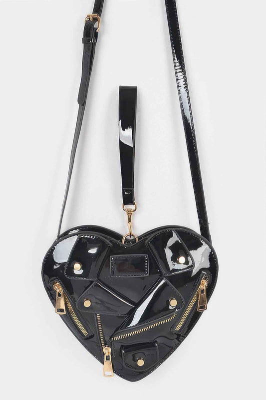 Heart Shape Jacket Crossbody Bag