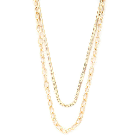 Snake Oval Link Necklace | Oval Link Necklace | Nova Store