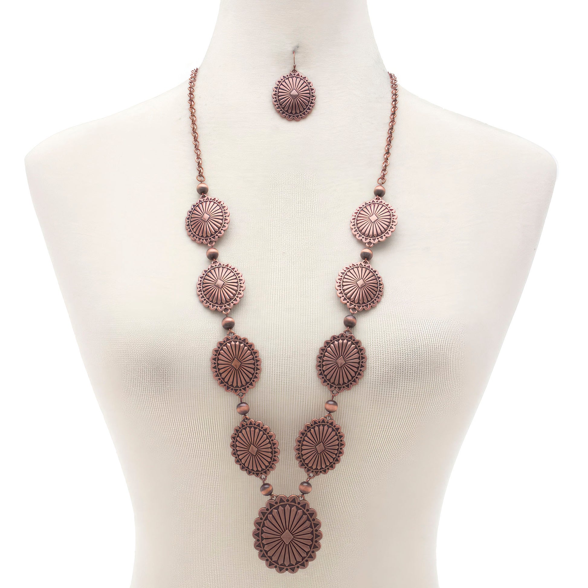 Western Oval Beaded Neckalce - Nova Store
