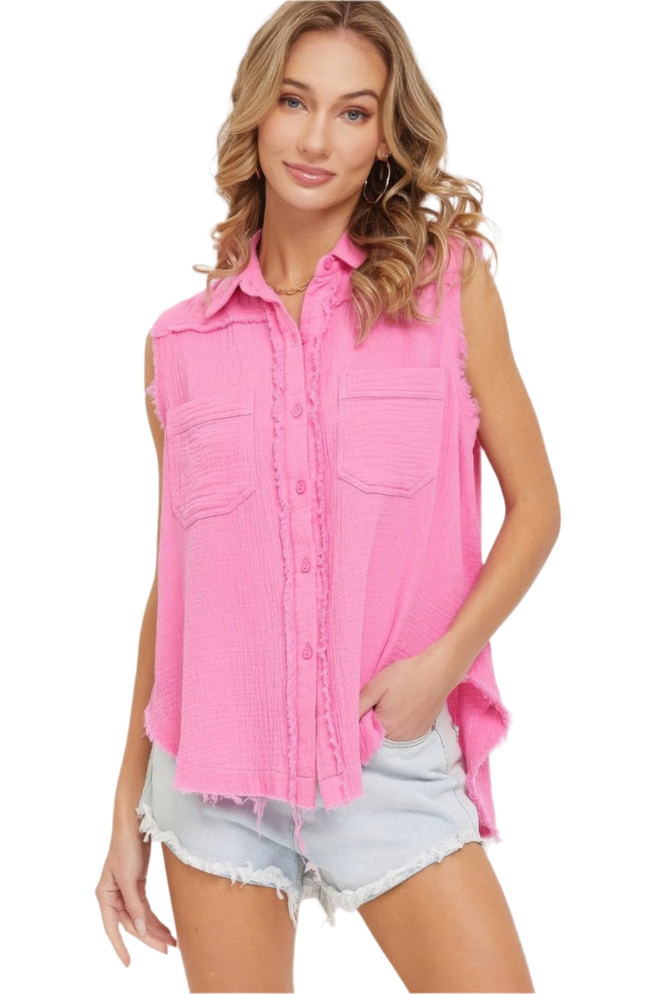 Washed Cotton Gauze Shirt for Comfort and Style