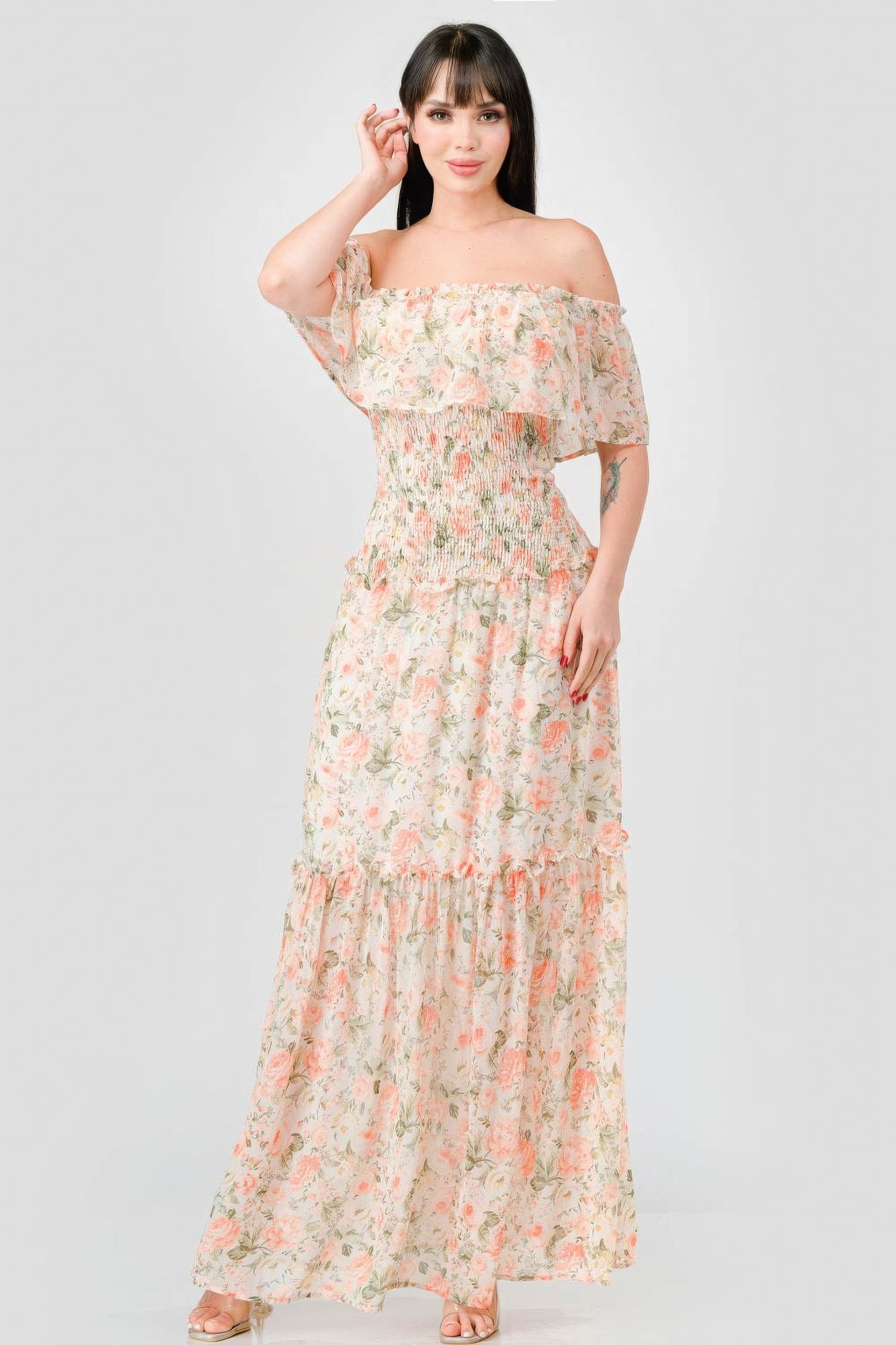 Ruffled Tiered Maxi Dress | Tiered Maxi Dress | Nova Store