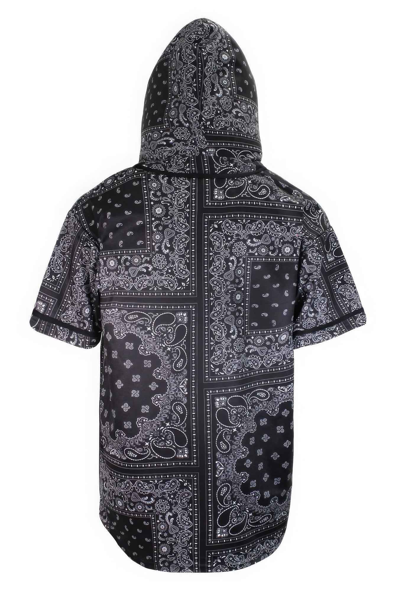 Hooded Bandana Baseball Jersey for Stylish Sportswear