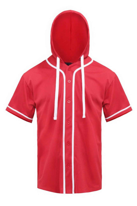 Hooded Baseball Jersey - Stylish Comfort for Sports Enthusiasts