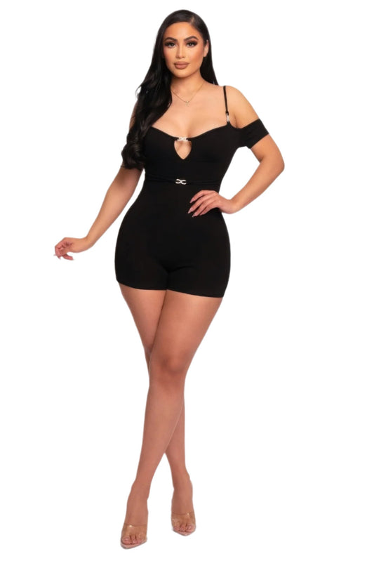 Black Knitted Rompers | Stylish Knitted Rompers | Nova Store