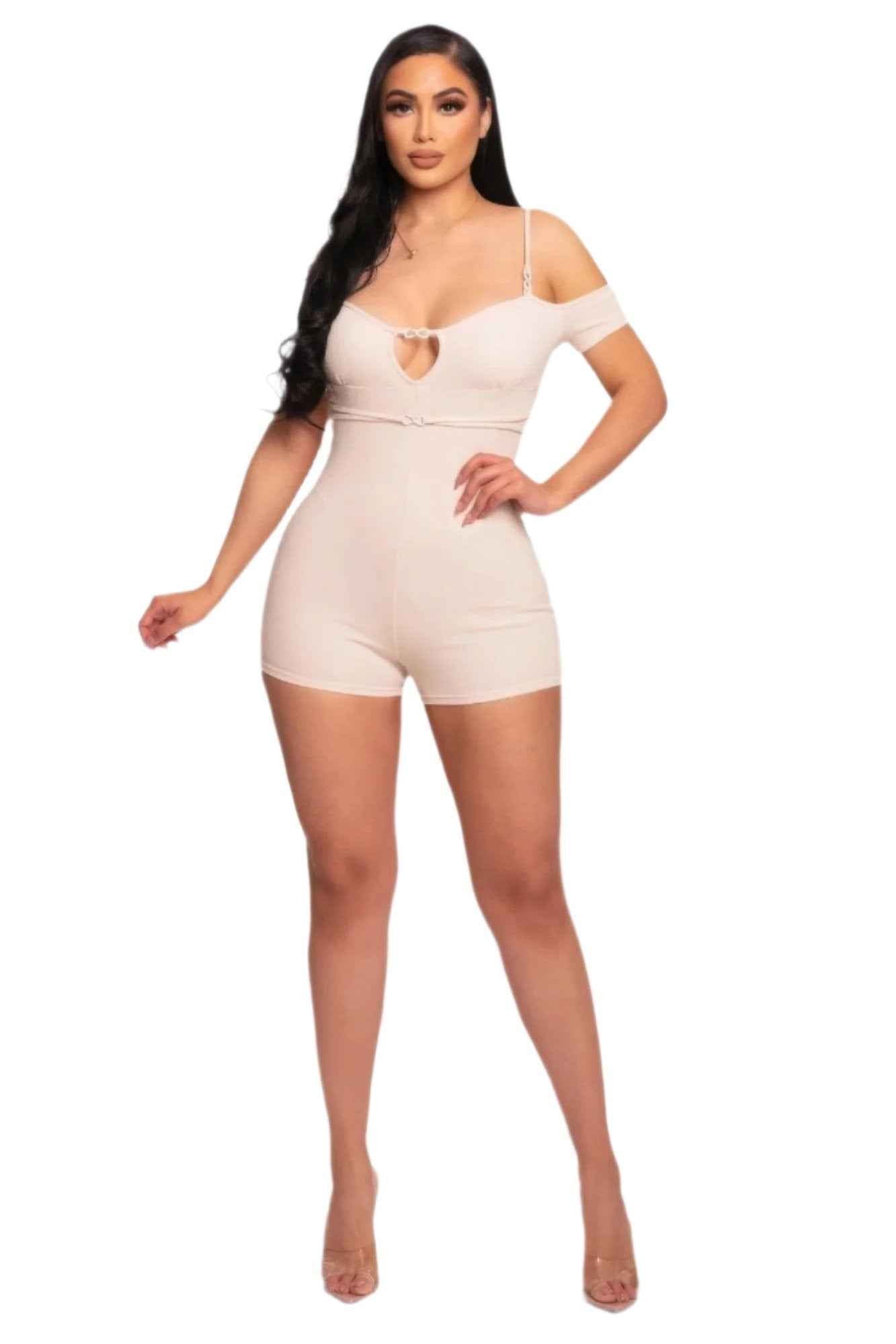 Infinity Off-shoulder Knitted Rompers - Stylish and Comfortable Off-shoulder Knitted Rompers