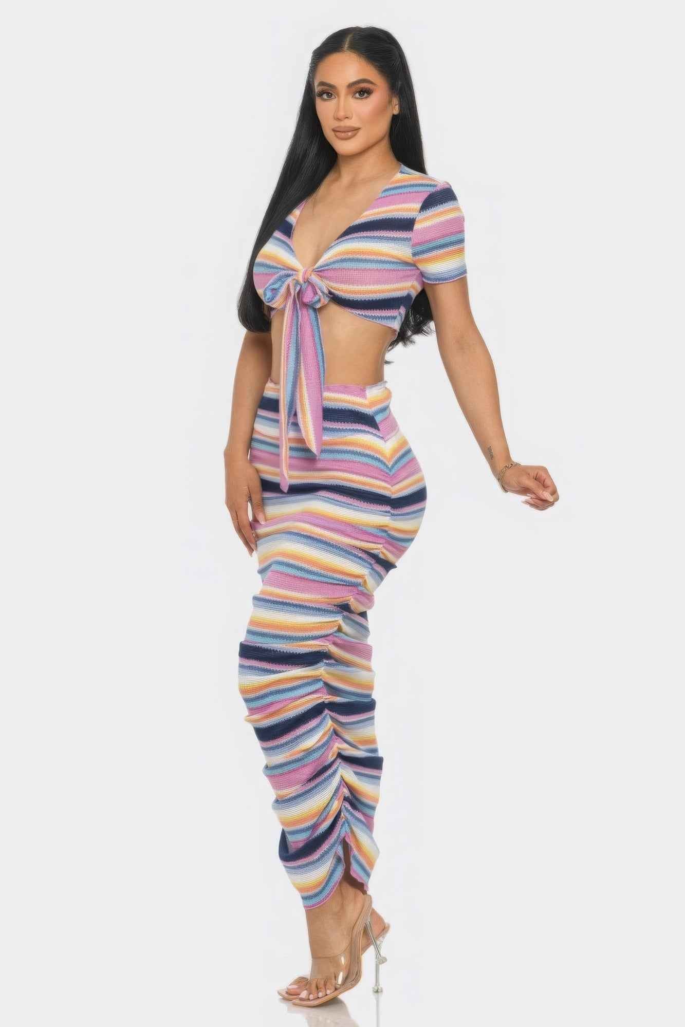 Color Me Mine Beach Sarong Skirt Set - Stylish Beach Wear for Summer