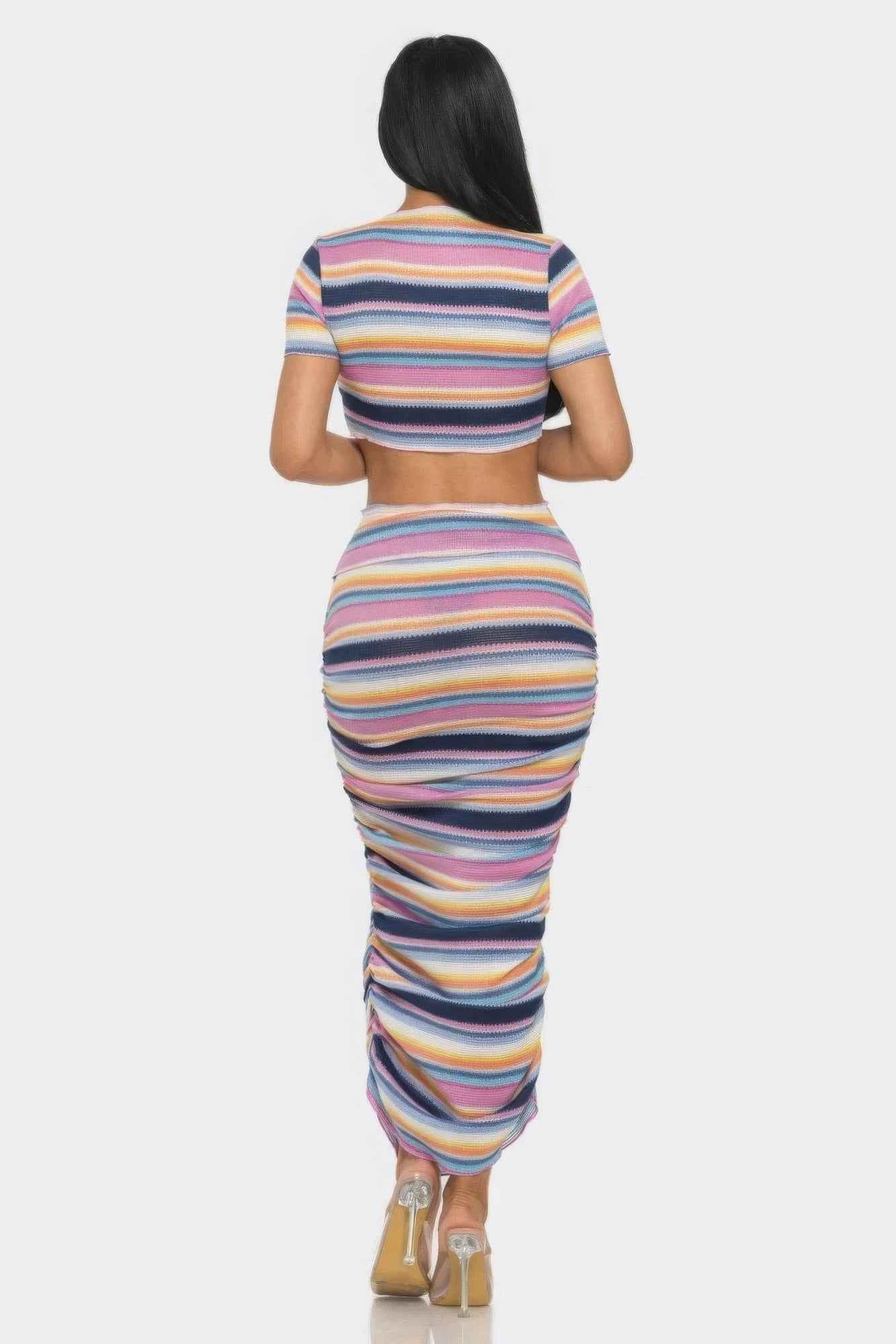 Color Me Mine Beach Sarong Skirt Set - Stylish Beach Wear for Summer