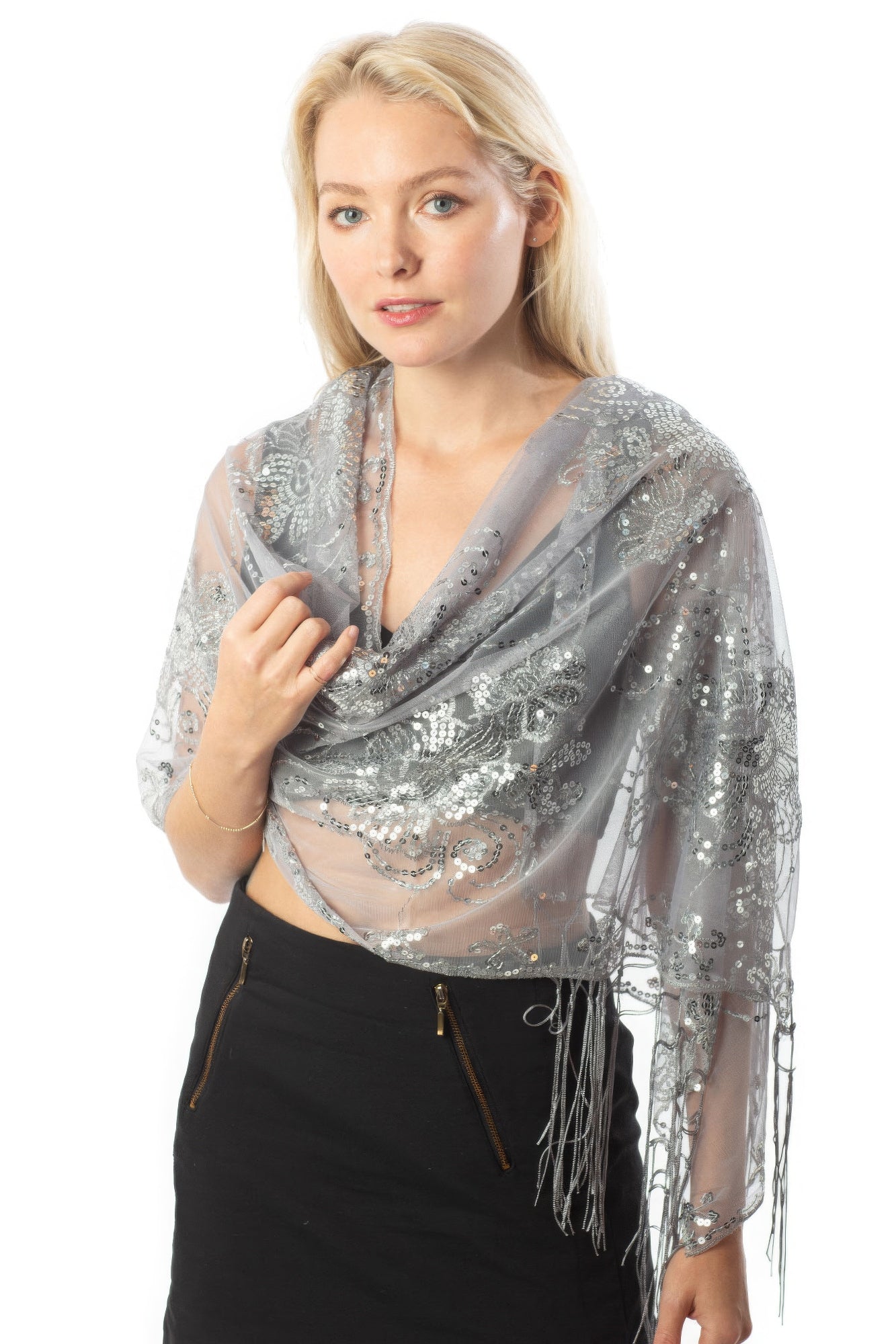 Sequined Shawl Flower - Nova Store