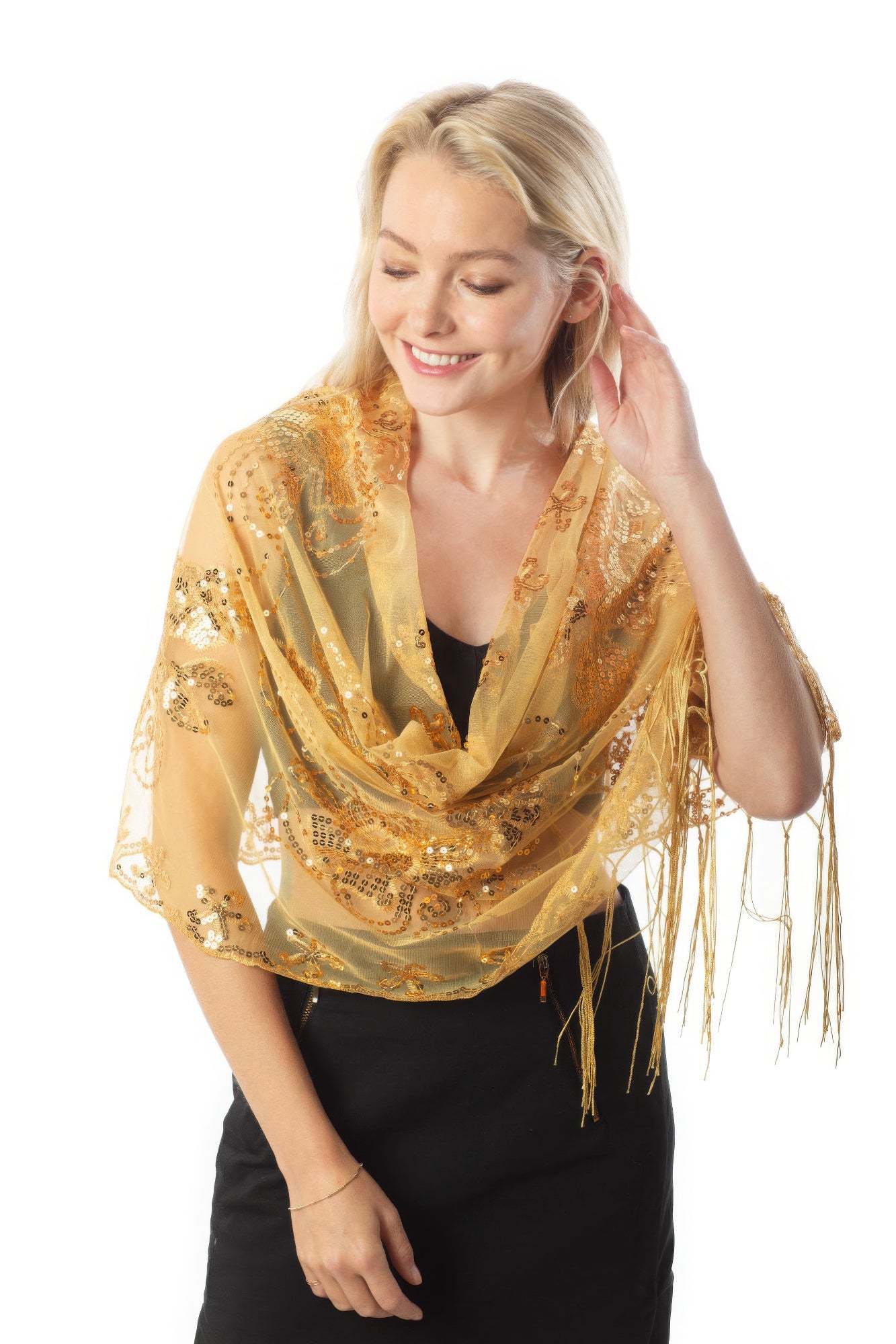 Sequined Shawl Flower - Nova Store