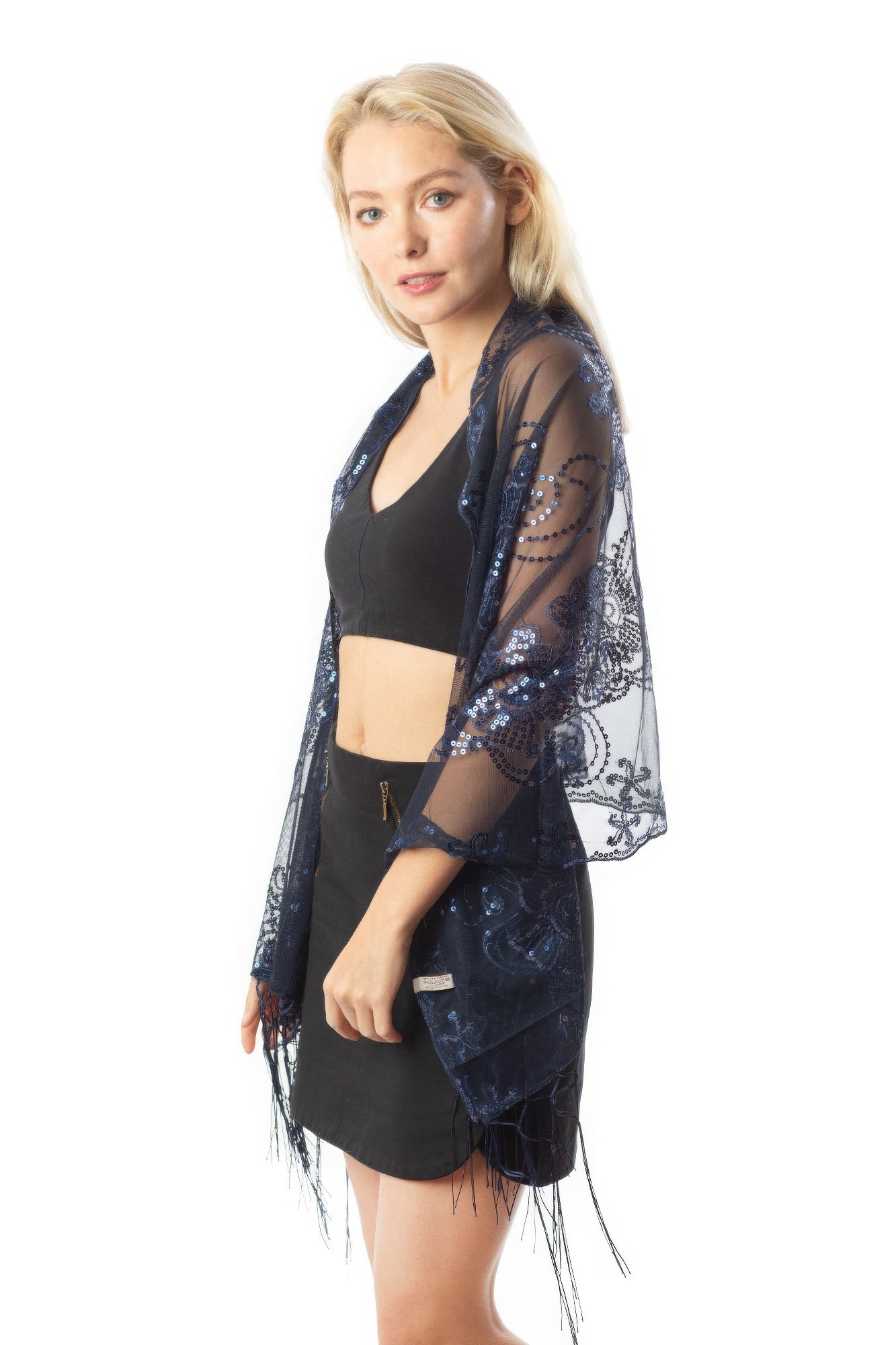 Sequined Shawl Flower - Nova Store