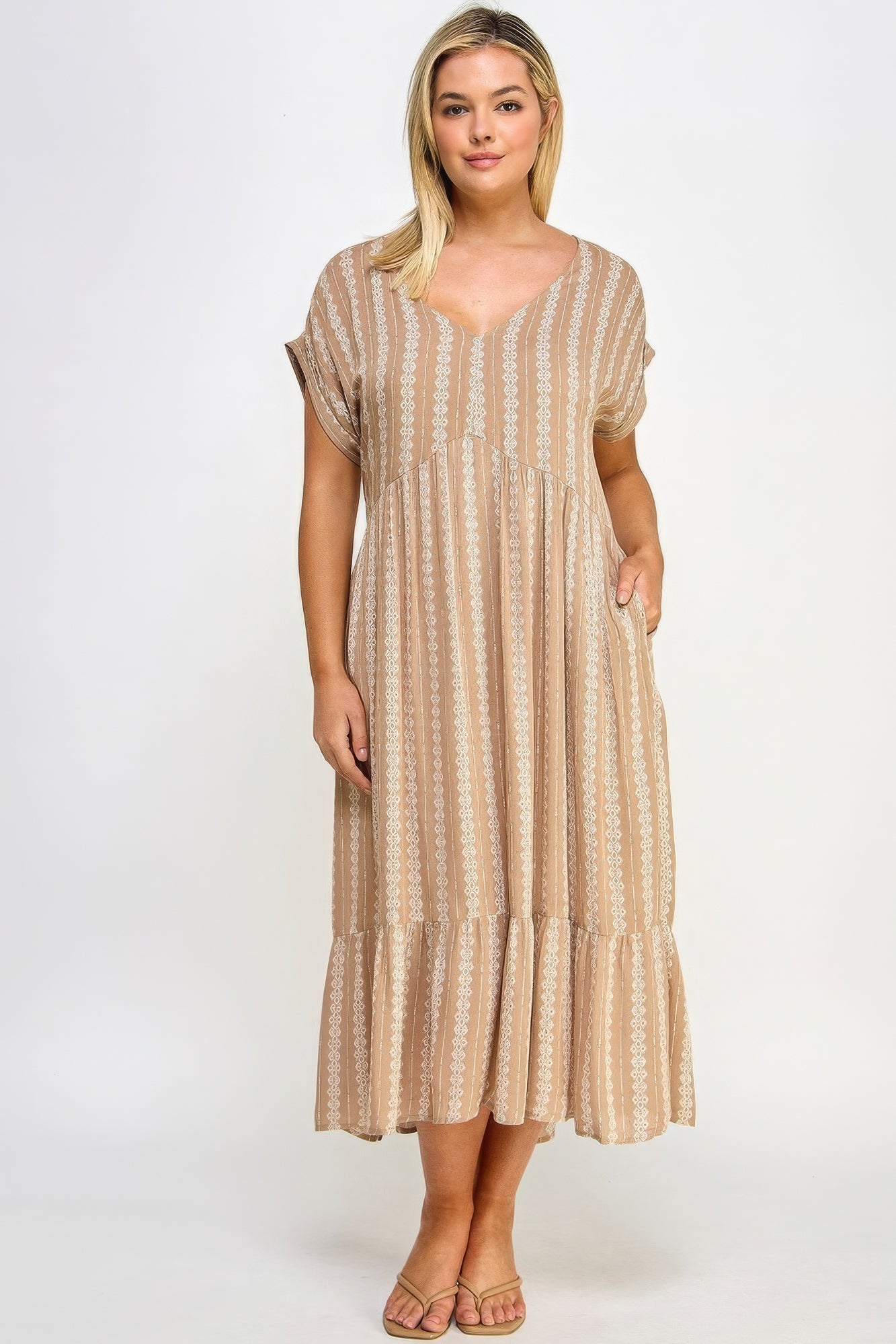 Boho Maxi Dress | Short-Sleeved Maxi Dress | Nova Store