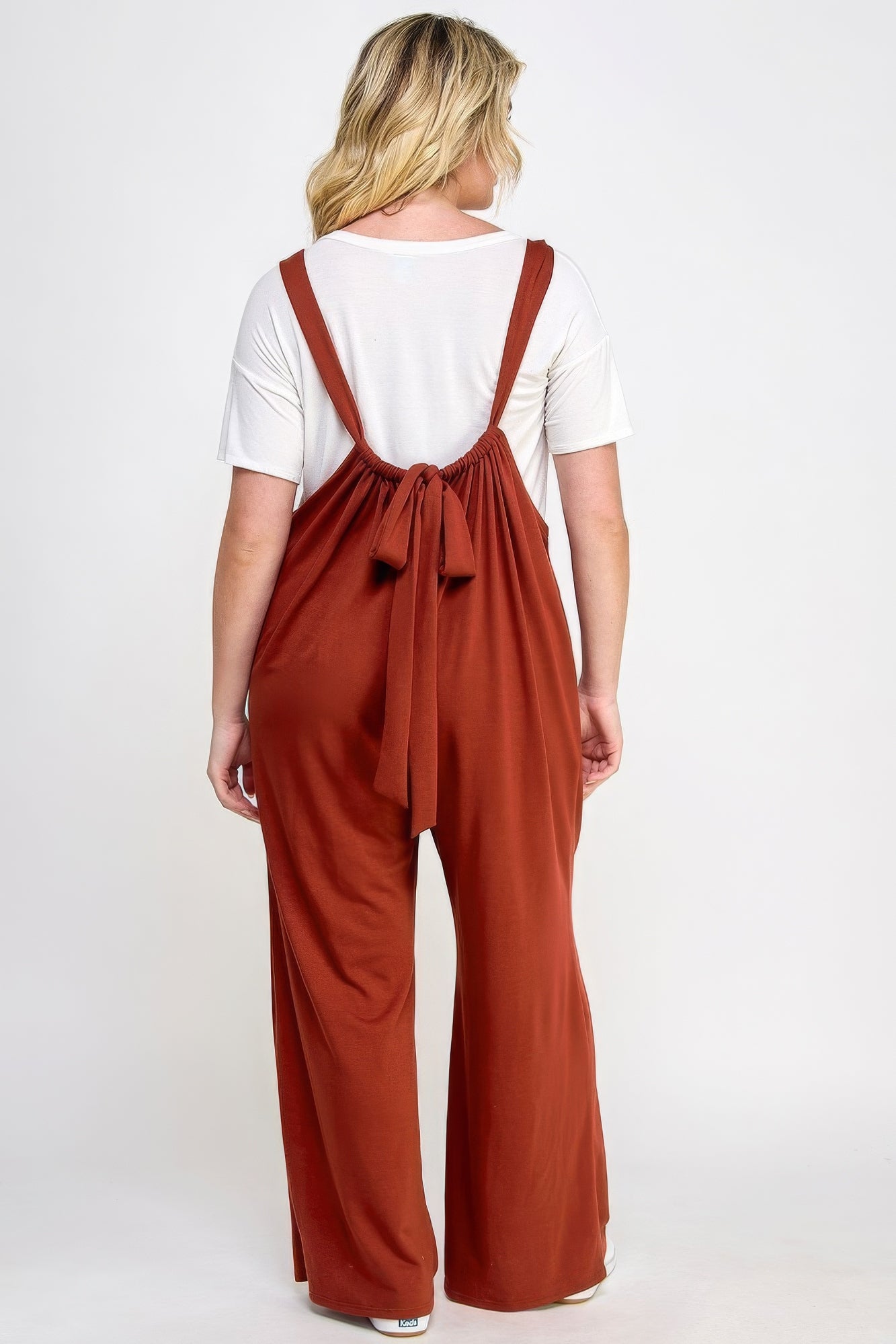 Brown French Terry Jumpsuit | Brown Terry Jumpsuit | Nova Store