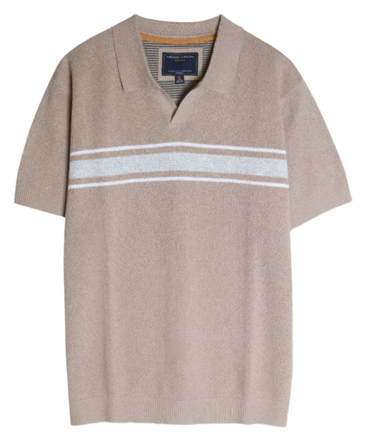 Retro Stripe Polo Sweater - Nova Store