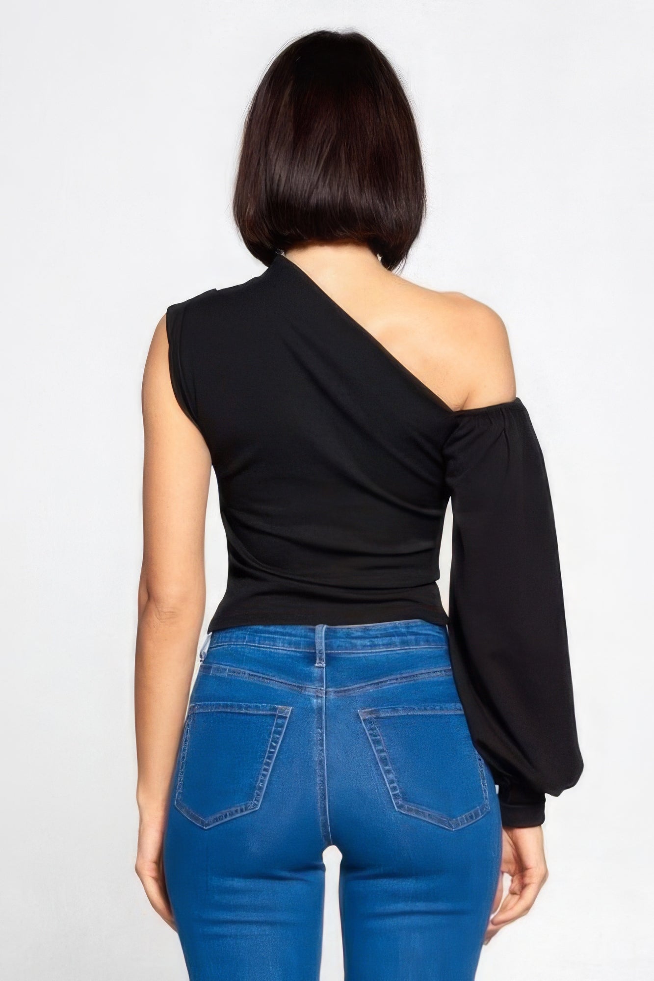  Black One-Shoulder Top | One-Shoulder Top | Nova Store