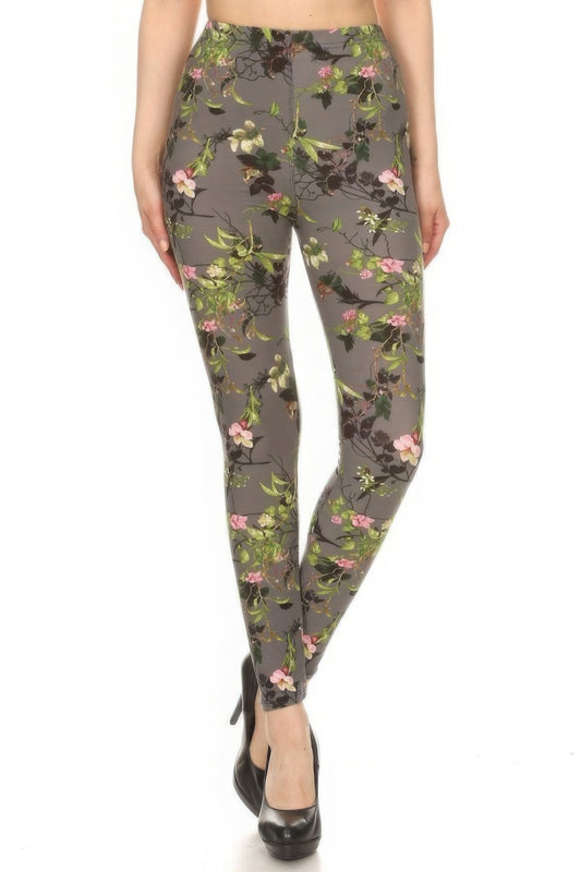 Floral Printed Leggings | High Waisted Leggings | Nova Store