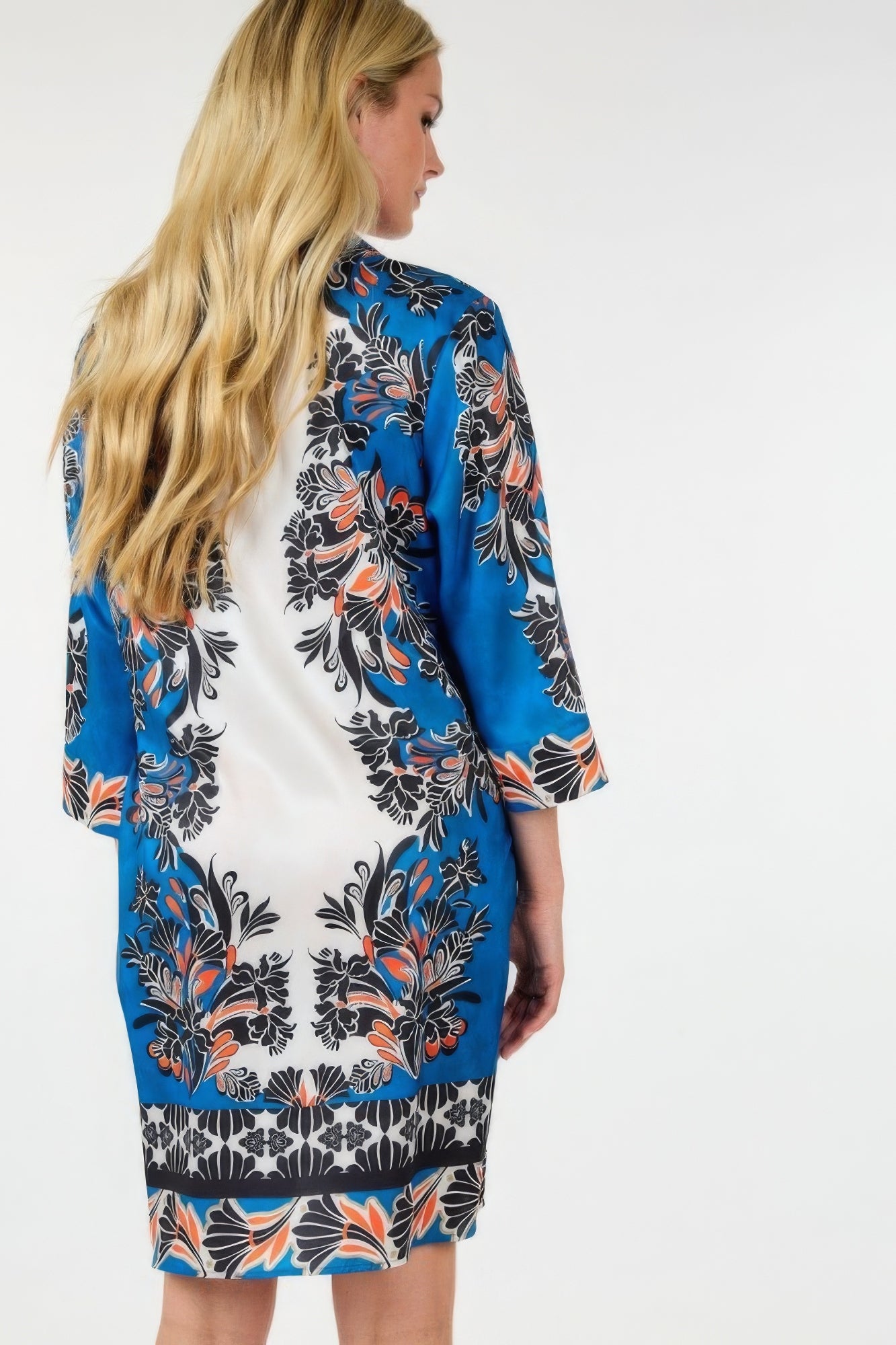 Multi Colored Sleeve Dress | Blue Sleeve Dress | Nova Store