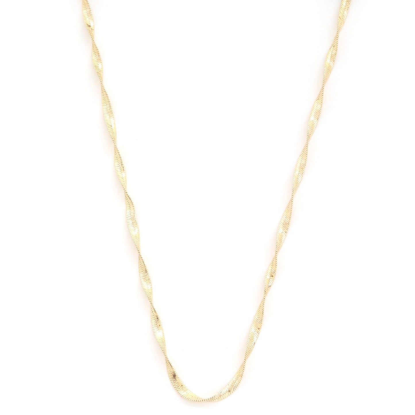 Twisted Metal Necklace | Snake Link Necklace | Nova Store