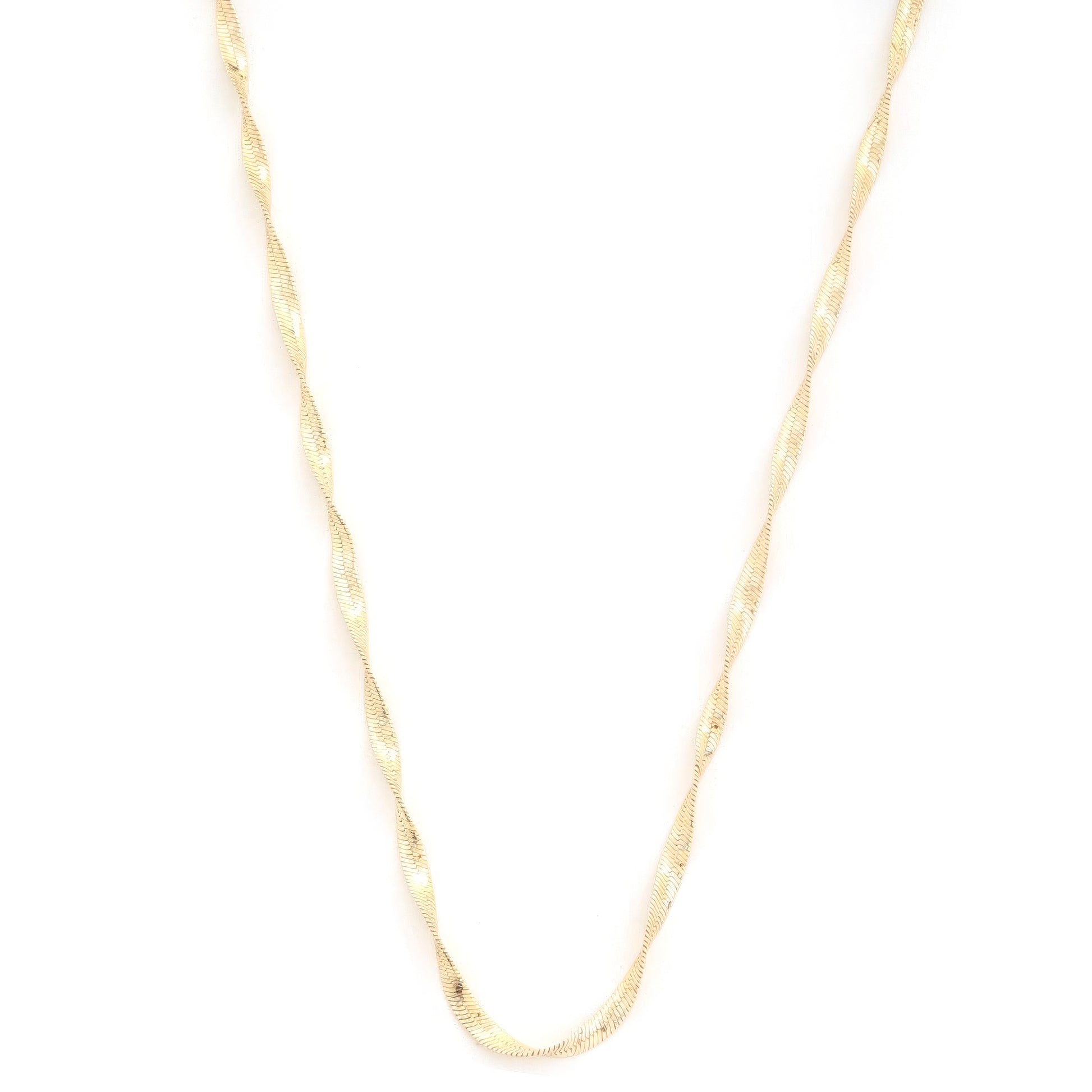 Twisted Metal Necklace | Snake Link Necklace | Nova Store
