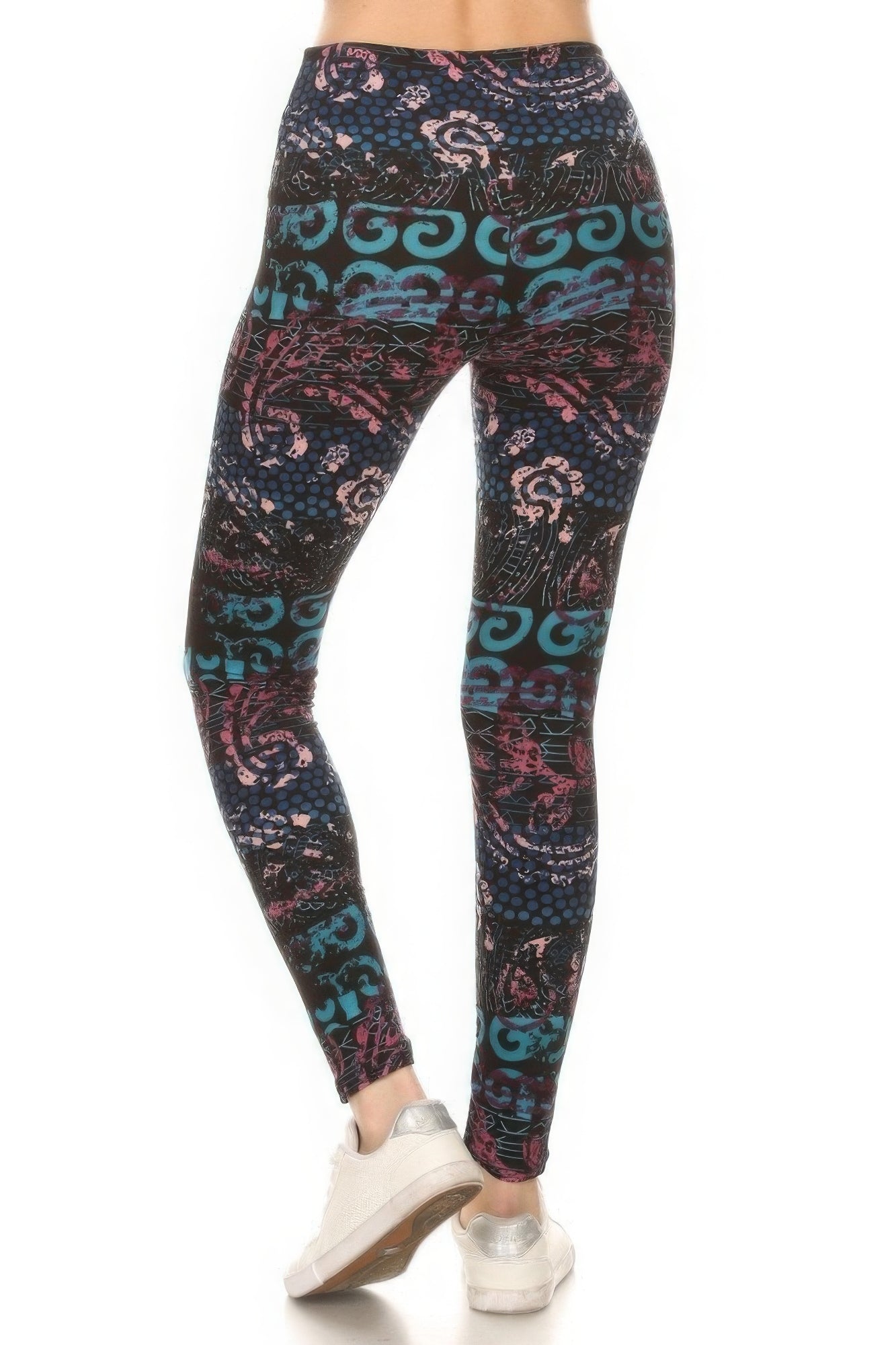 Printed Banded Leggings | Yoga Printed Leggings | Nova Store