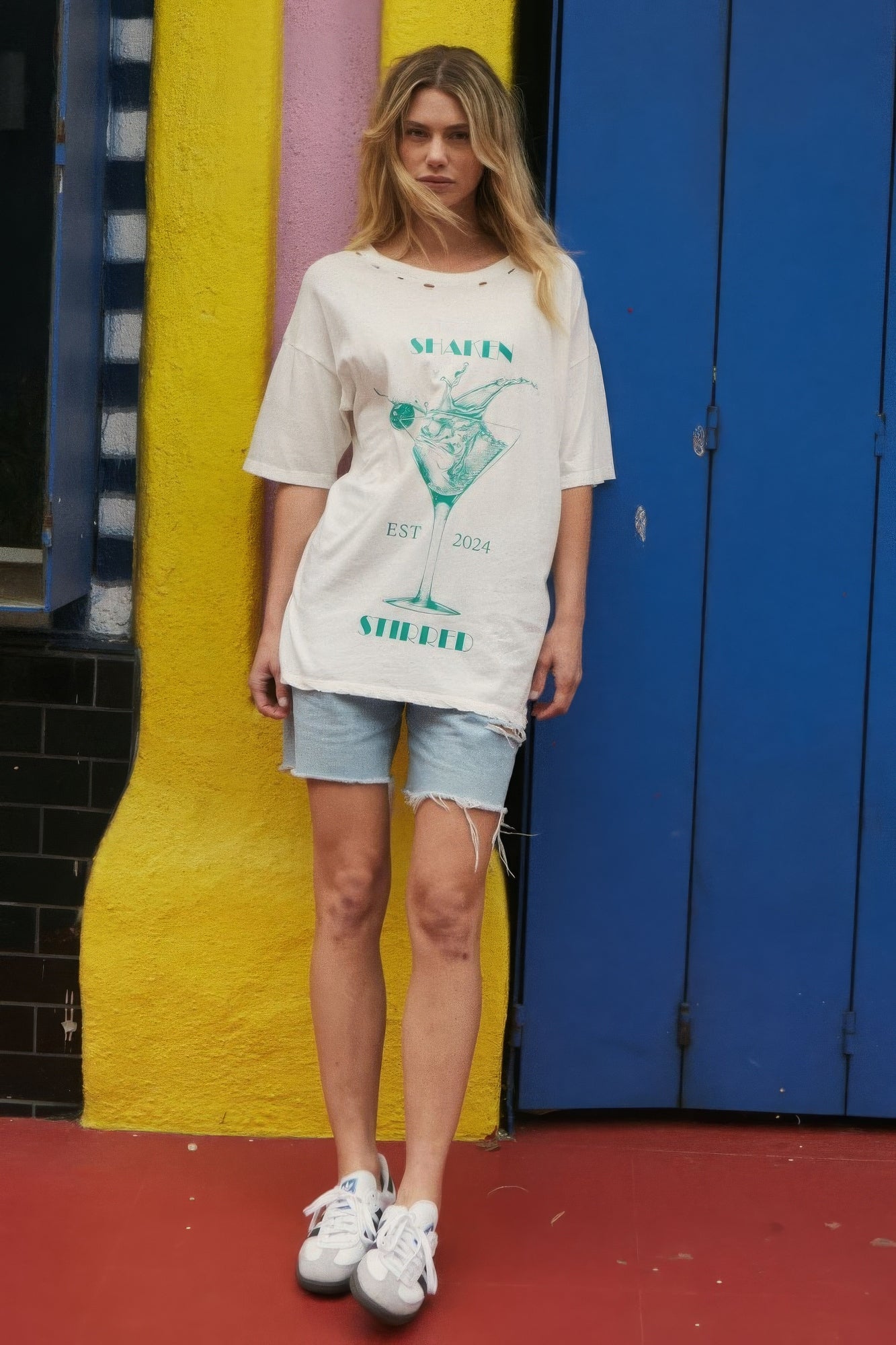 Shaken Stirred Martini Distressed Graphic Tee - Nova Store