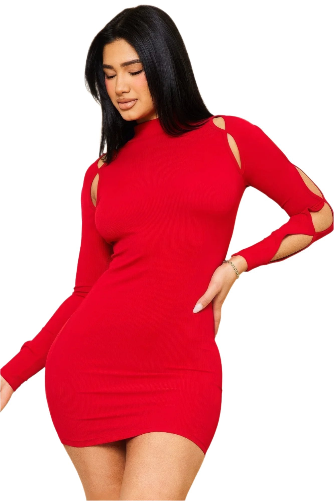 Cutout Shoulder Mini Dress | Cutout Mini Dress | Nova Store