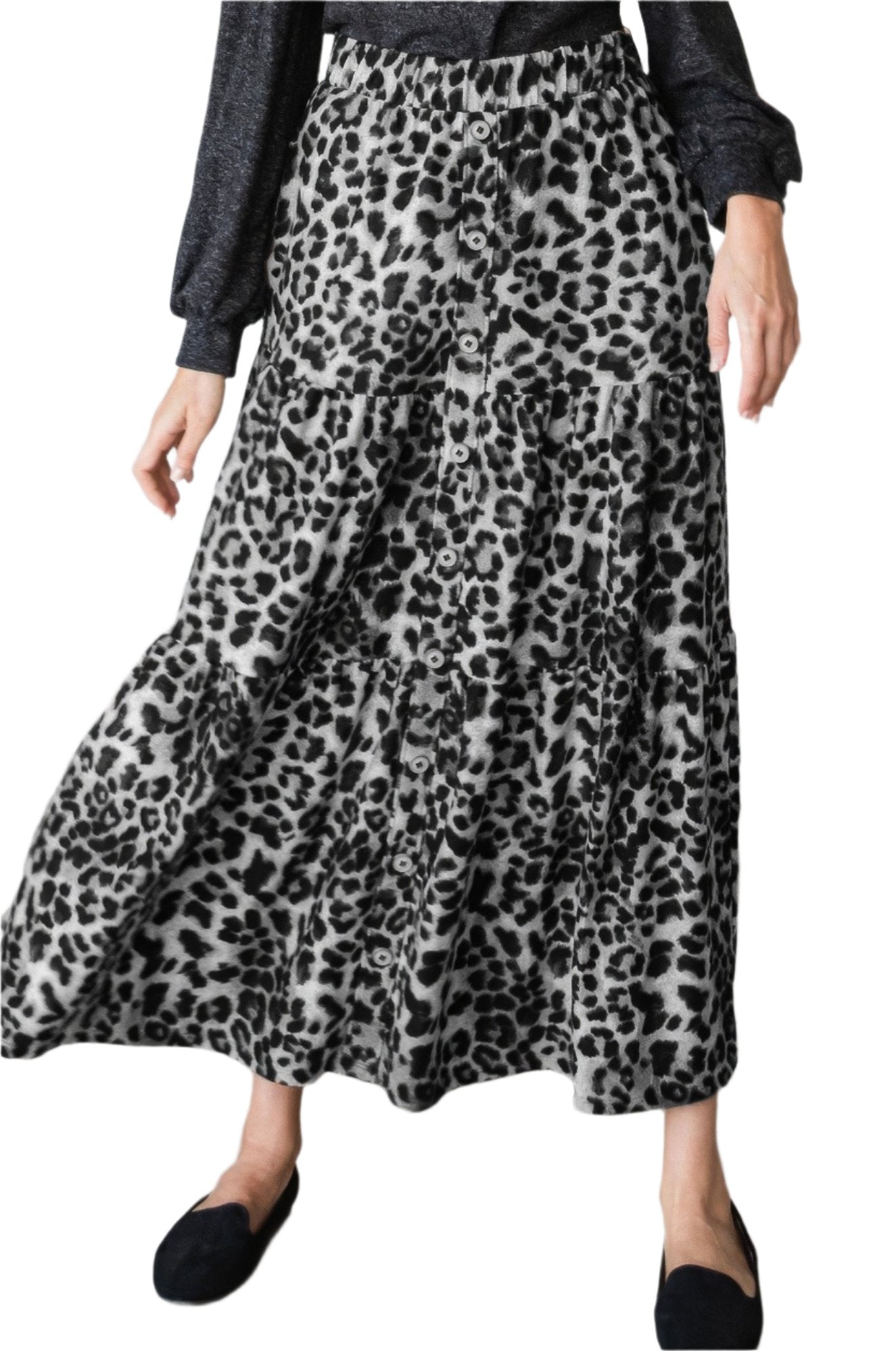 Black Maxi Skirt | Stylish Maxi Skirt | Nova Store