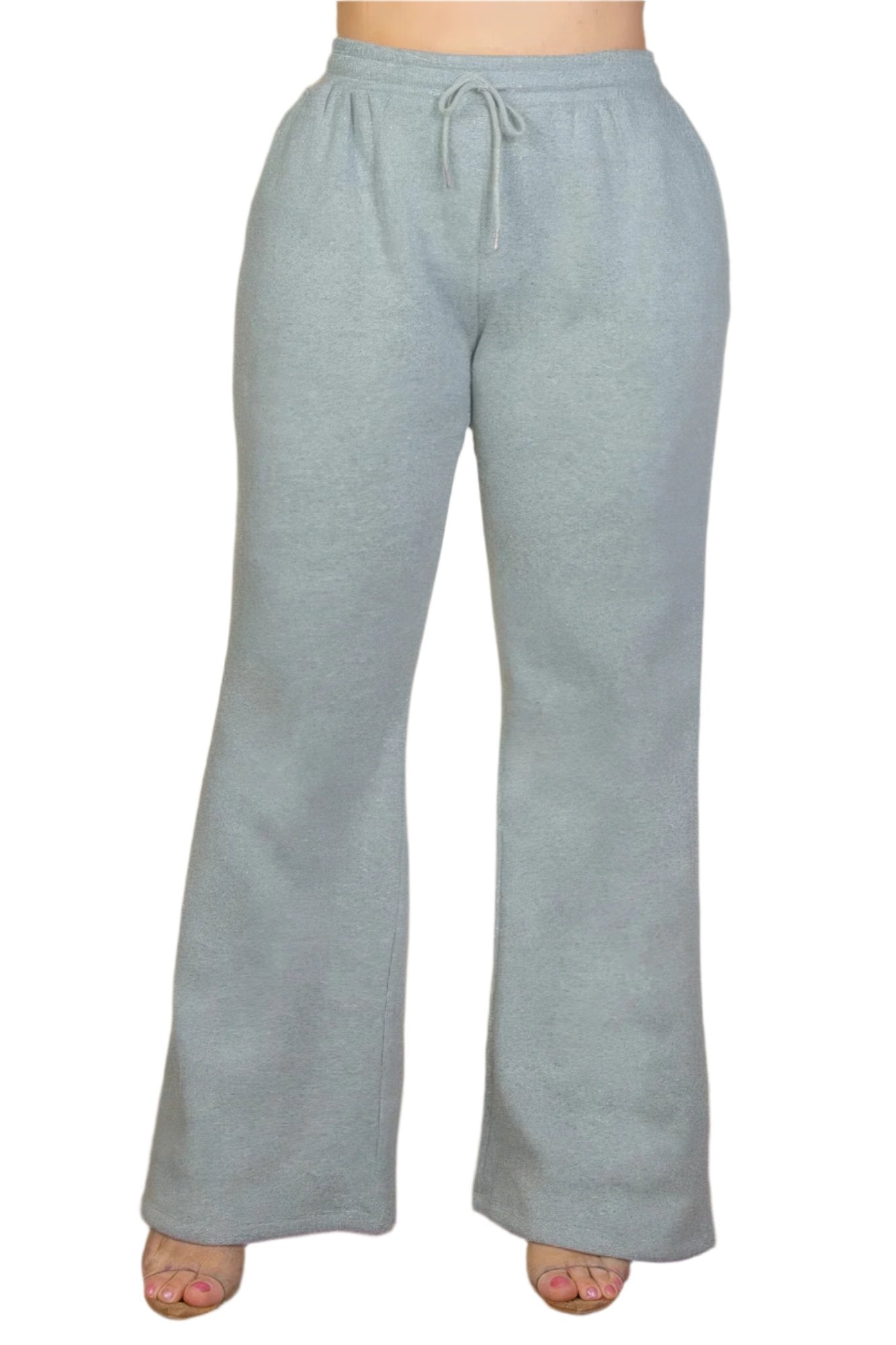 Plus Size Drawstring Waist Slant Pocket Sweatpants - Nova Store