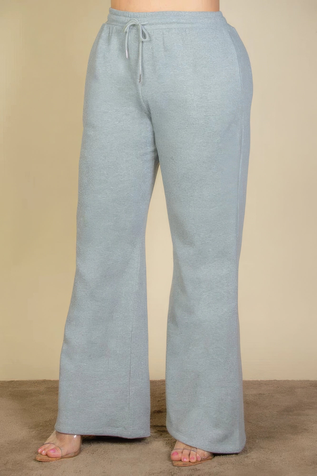 Plus Size Drawstring Waist Slant Pocket Sweatpants - Nova Store