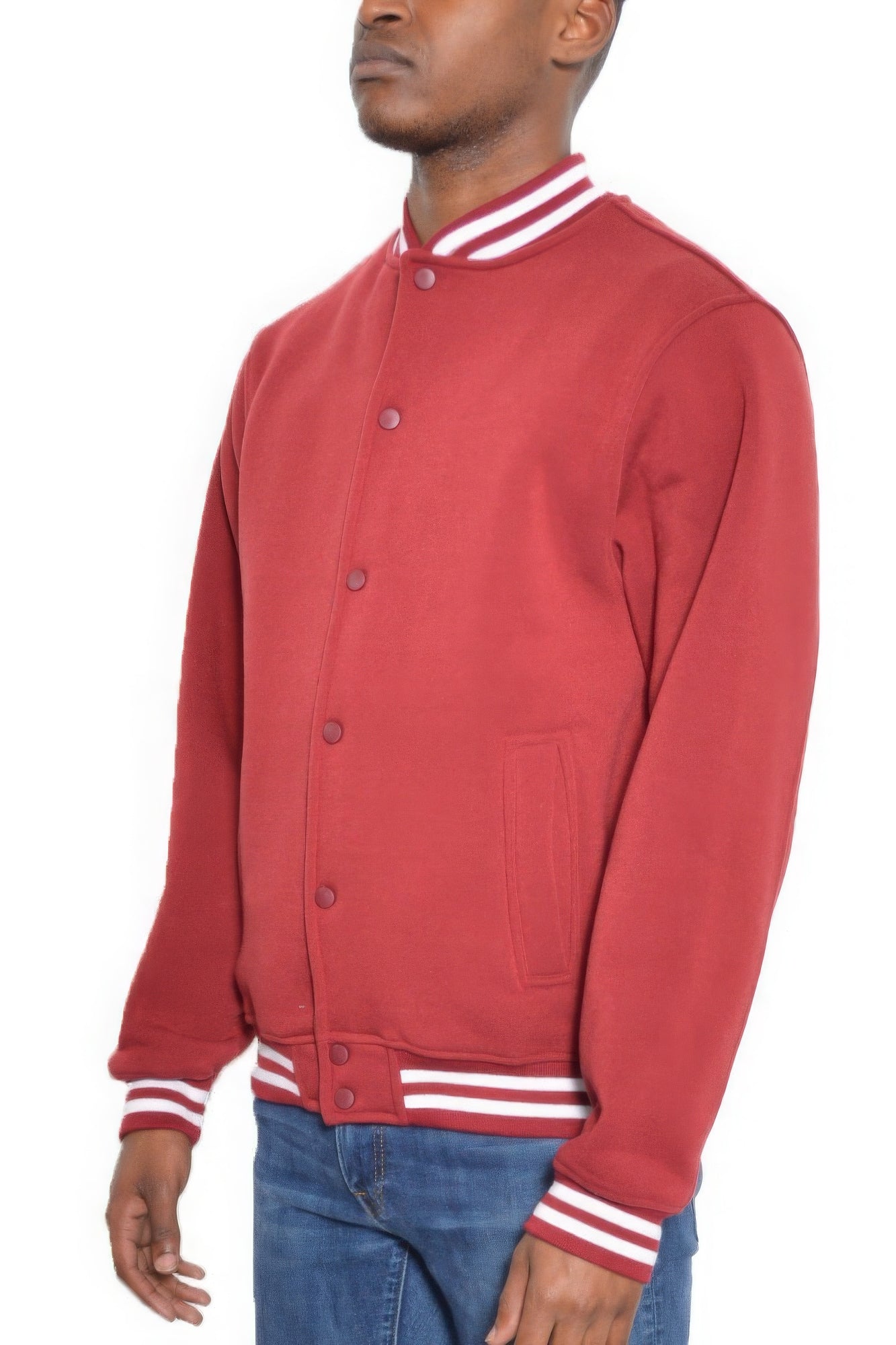 Red Fleece Jacket | Casual Fleece Jacket | Nova Store