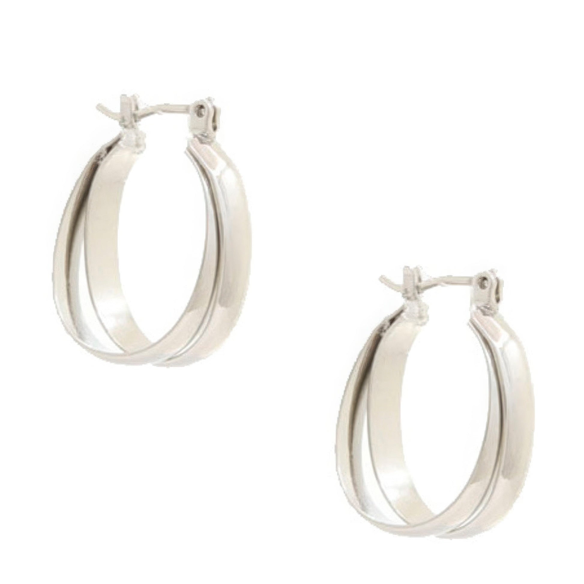 Sodajo Double Oval Hoop Gold Dipped Earring - Nova Store