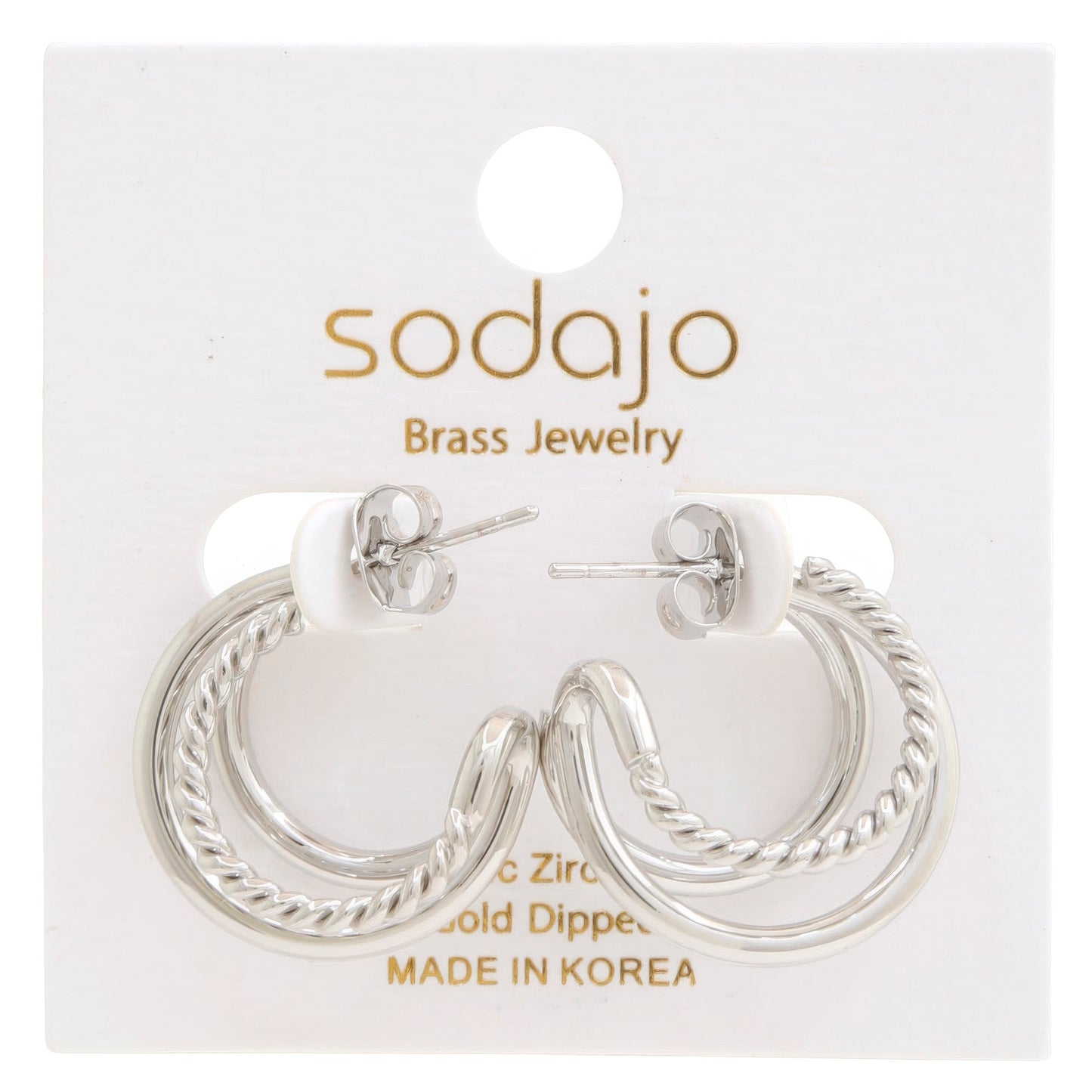 Rope Hoop Earring | Rope Hoop Gold Earring | Nova Store