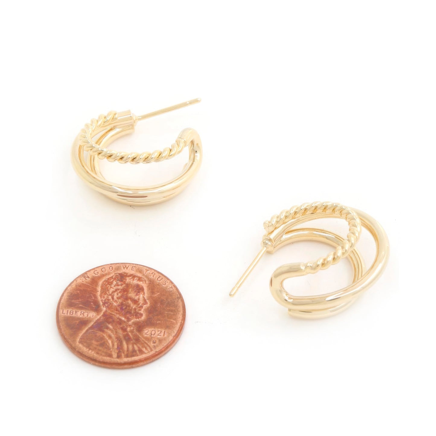 Rope Hoop Earring | Rope Hoop Gold Earring | Nova Store