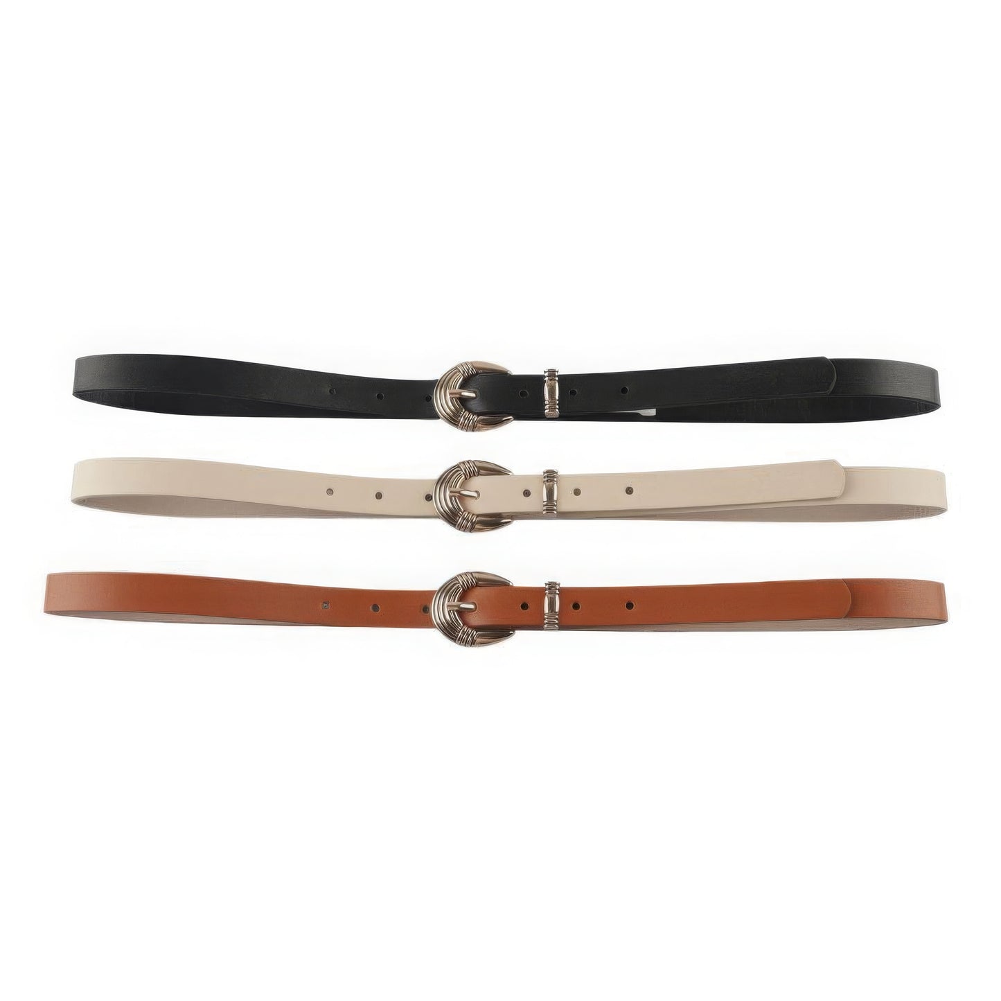 U Buckle Skinny Belt | Metal Skinny Belt | Nova Store