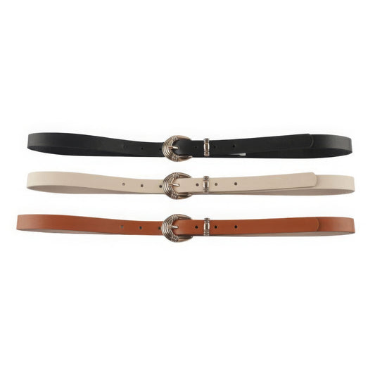 U Buckle Skinny Belt | Metal Skinny Belt | Nova Store