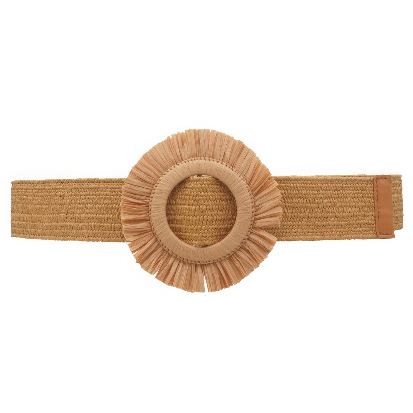 Circle Straw Belt | Circle Buckle Straw Belt | Nova Store