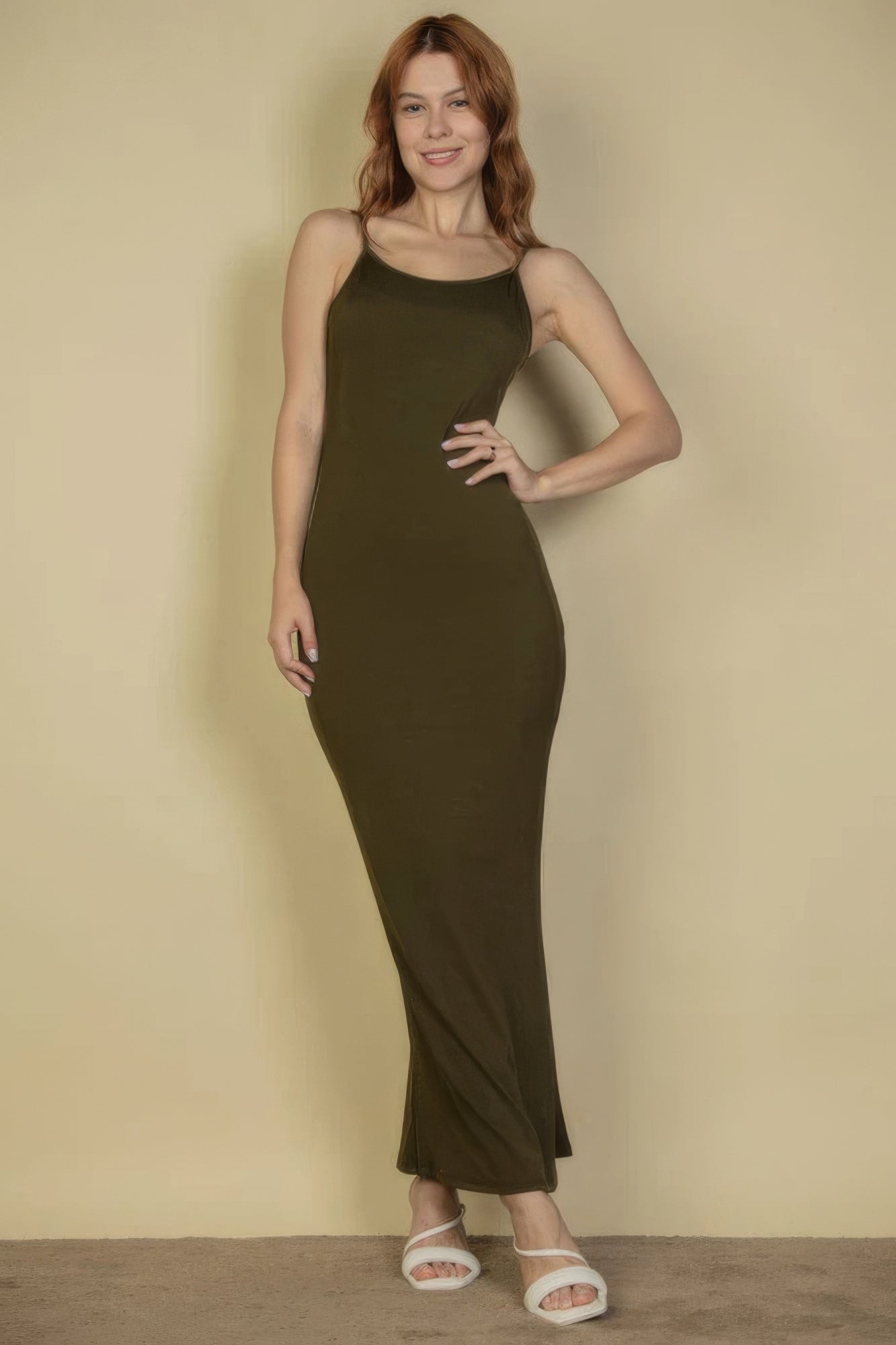Ribbed Mermaid Hem Camisole Maxi Dress - Nova Store