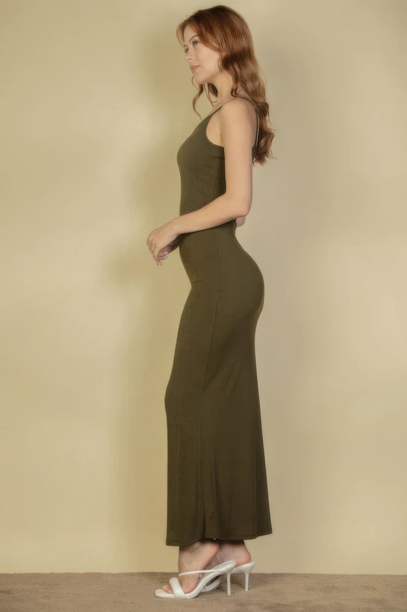 Ribbed Mermaid Hem Camisole Maxi Dress - Nova Store