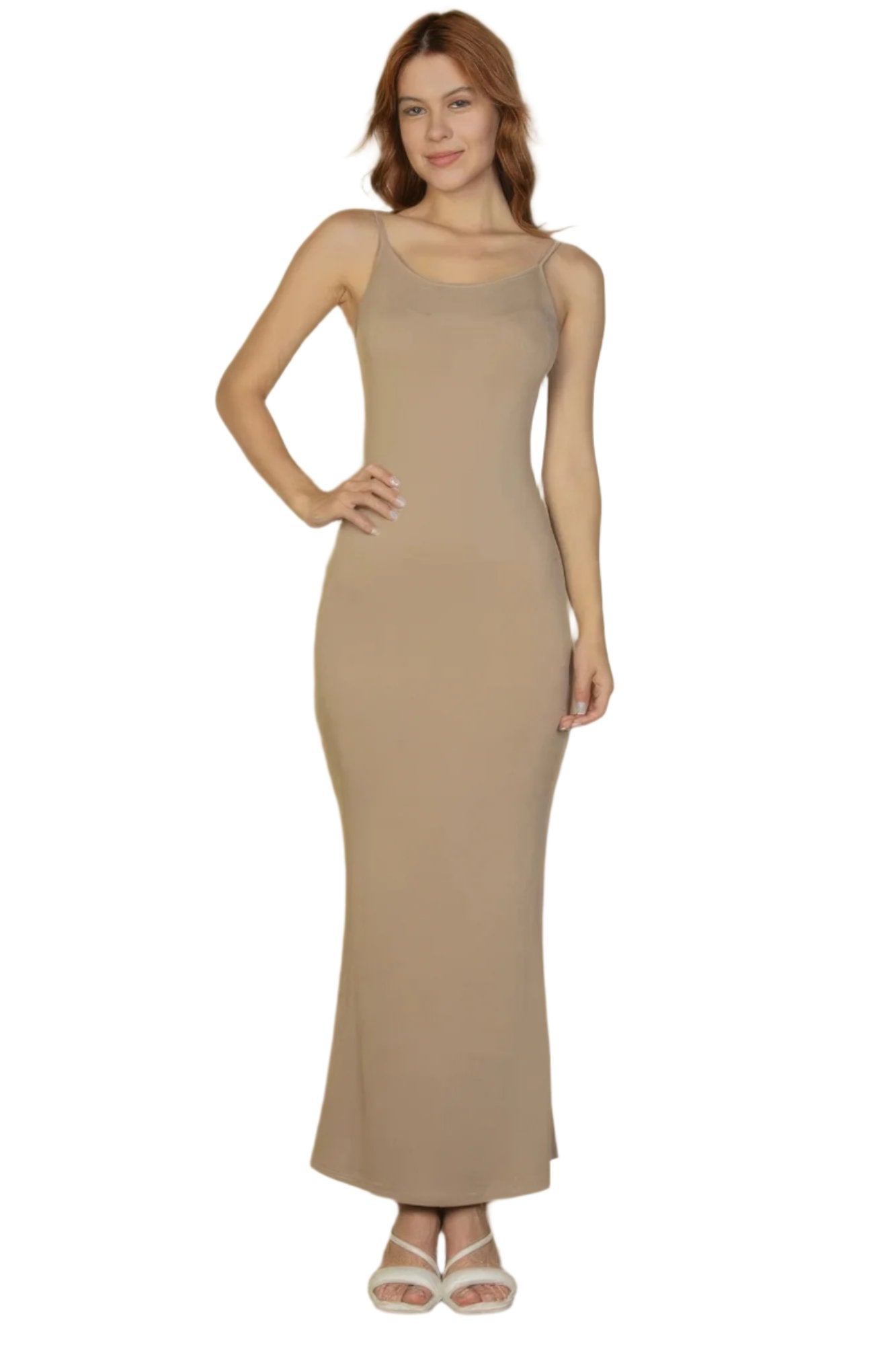 Ribbed Mermaid Hem Camisole Maxi Dress - Nova Store