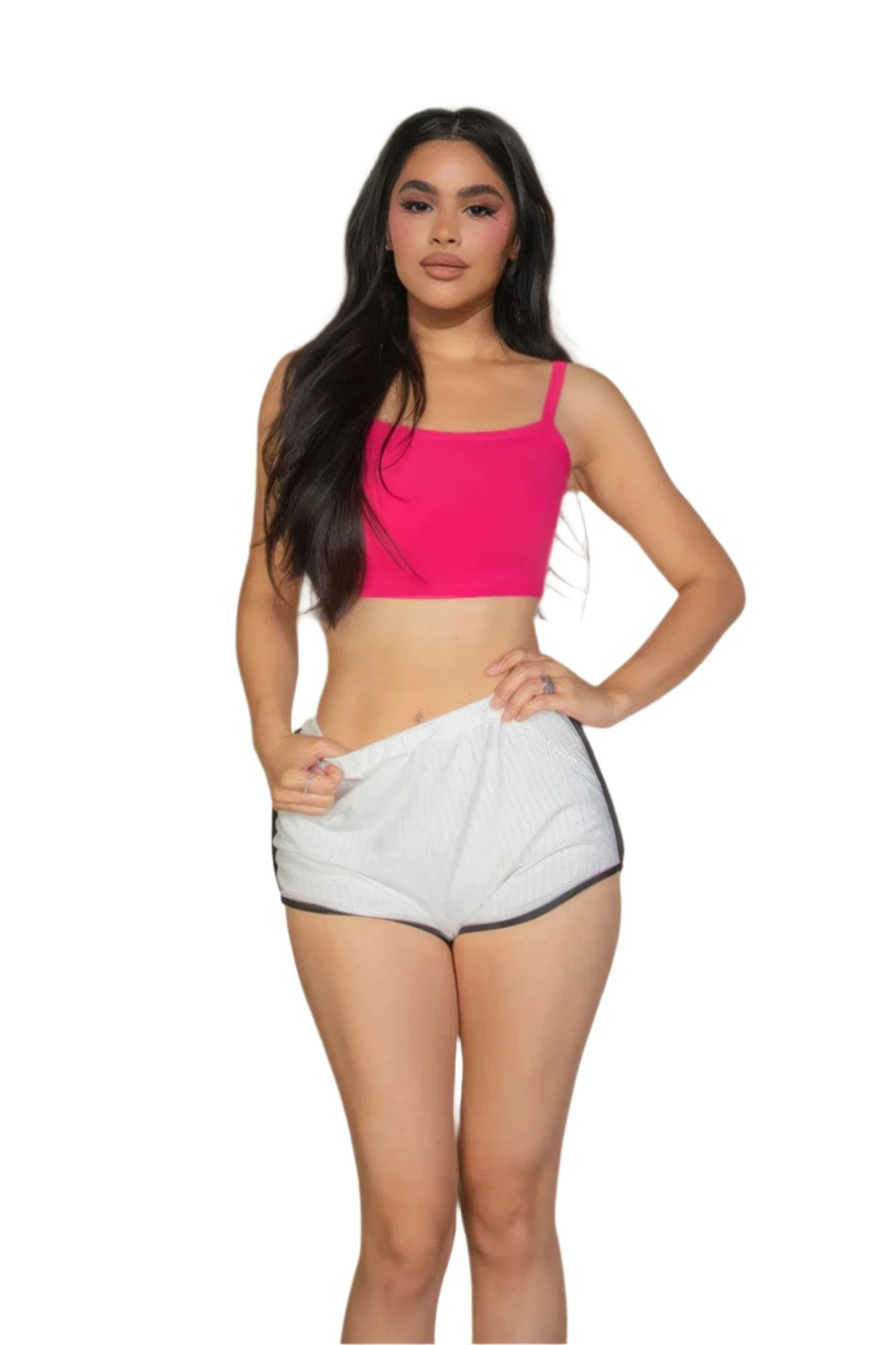 Ribbed Knit Cami Crop Top