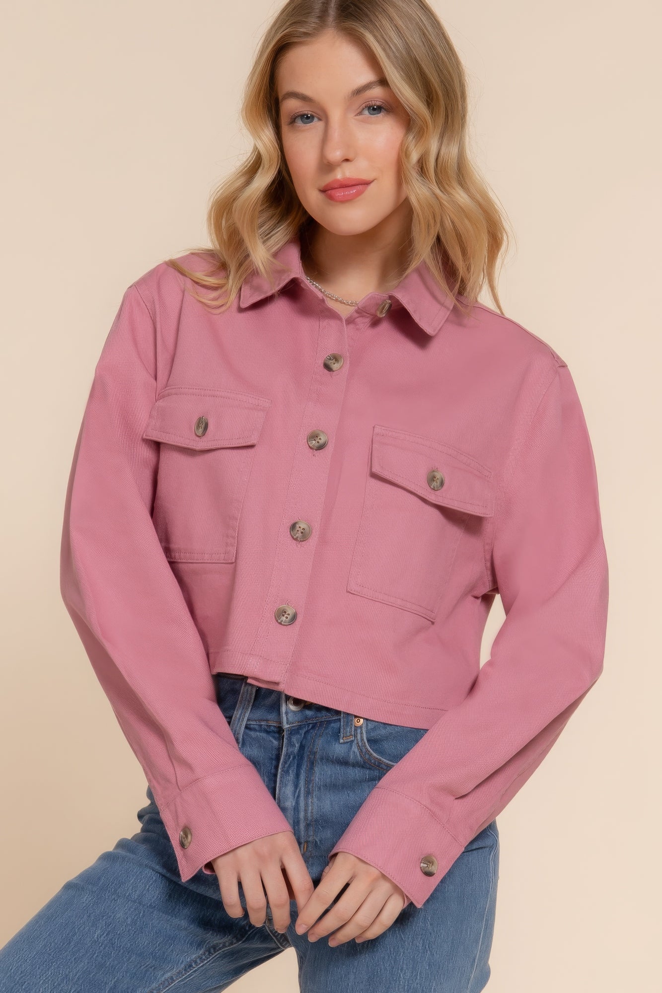 Pink Short Jacket | Women's Short Jacket | Nova Store